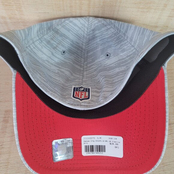 Kansas City Chiefs NFL New Era 39THIRTY Team Flex Cap Hat Size Small Medium - Picture 7 of 9